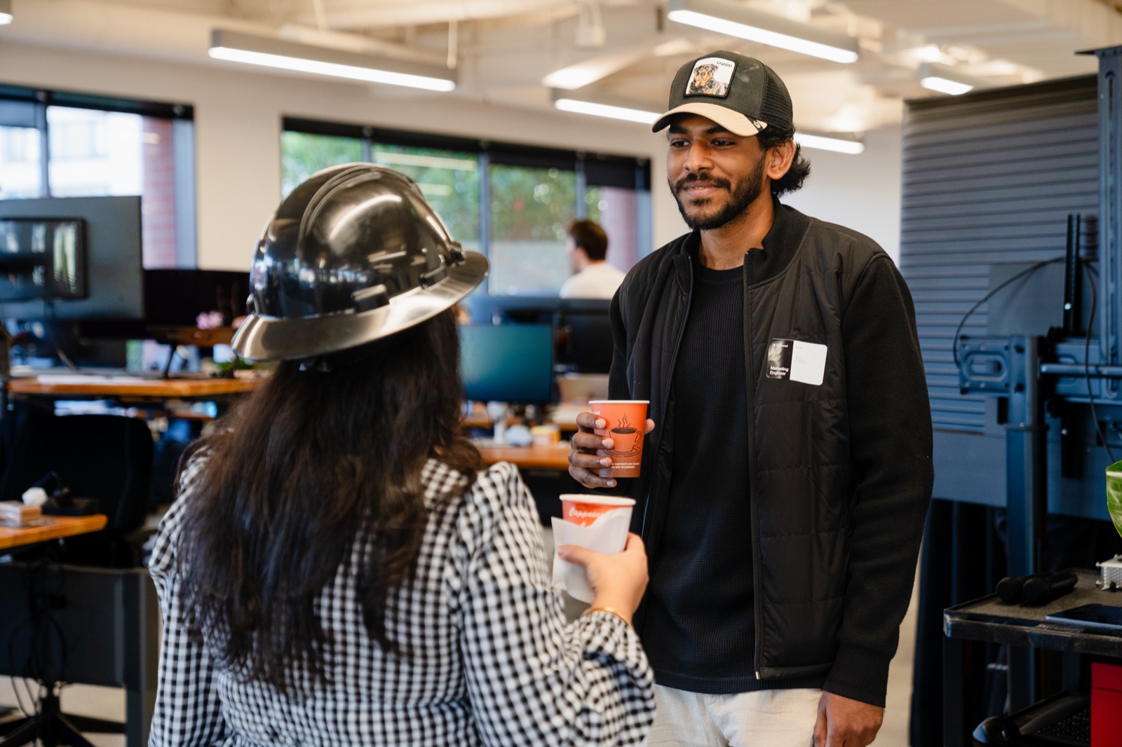 Abhi Jothilingam at the award ceremony, Profound Marketing Engineering Hackathon event, San Francisco