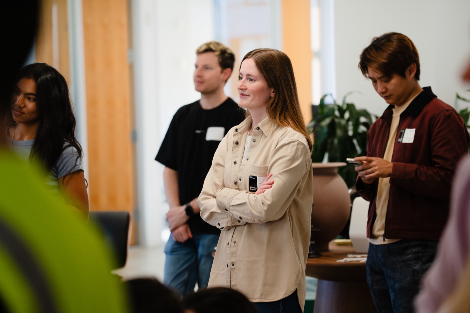 Céline Günther at the award ceremony, Profound Marketing Engineering Hackathon event, San Francisco